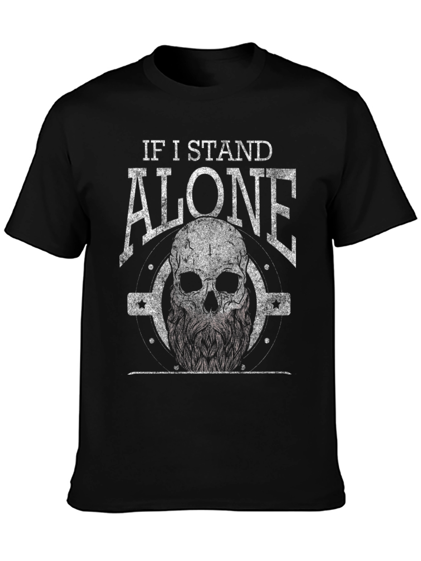 Skull Graphic T-Shirt - If I Stand Alone Tee