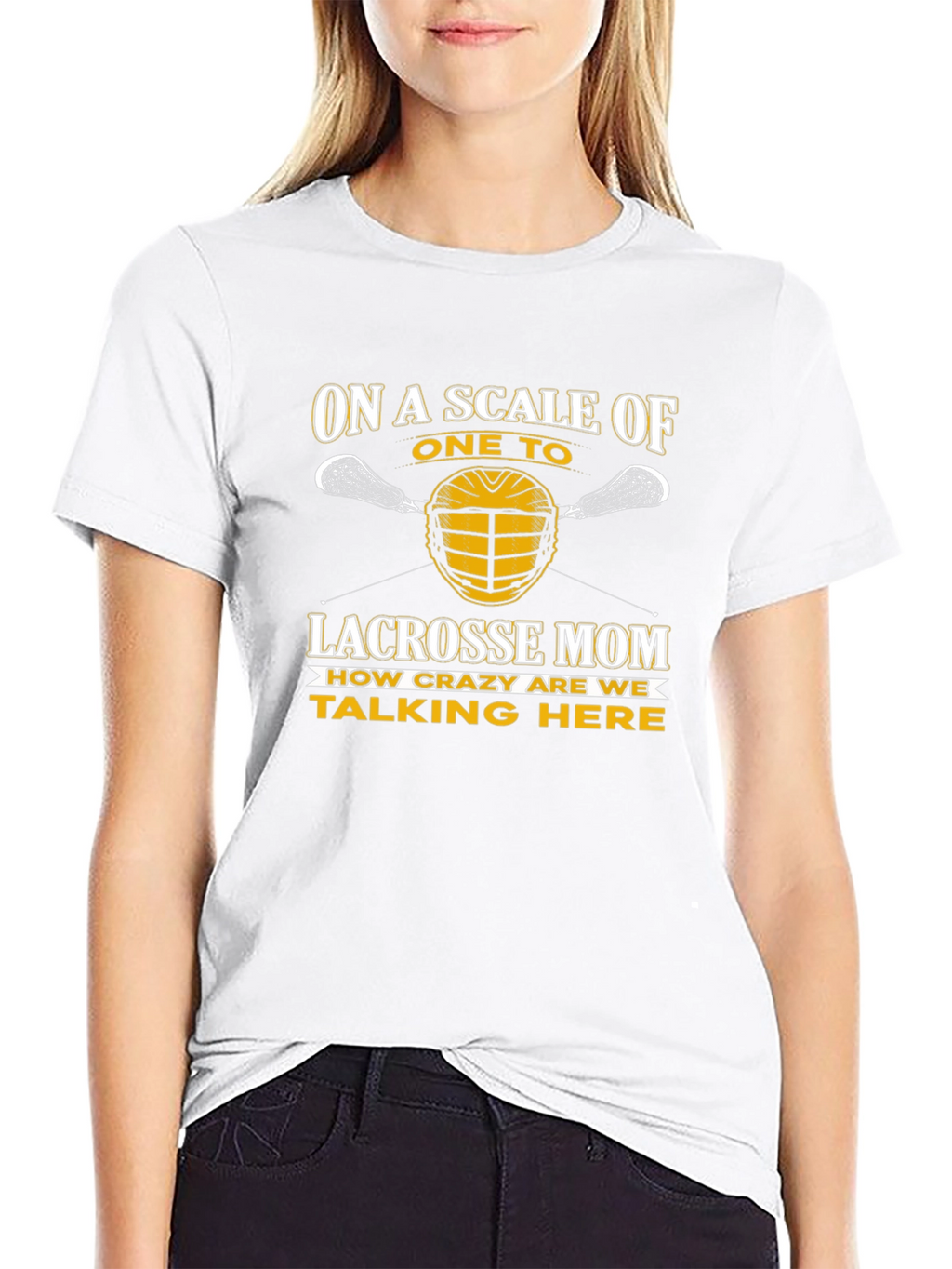 Lacrosse Mom Crazy Scale T-Shirt