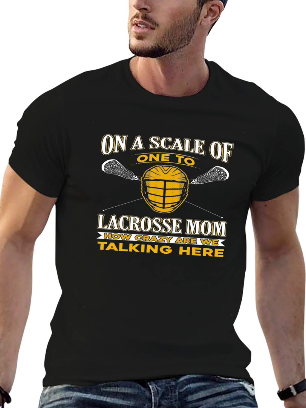 Lacrosse Mom Crazy Scale T-Shirt