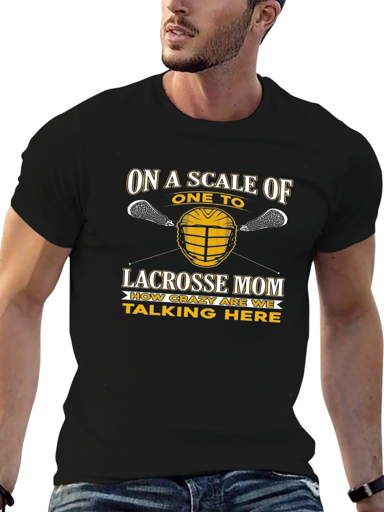 Lacrosse Mom Crazy Scale T-Shirt