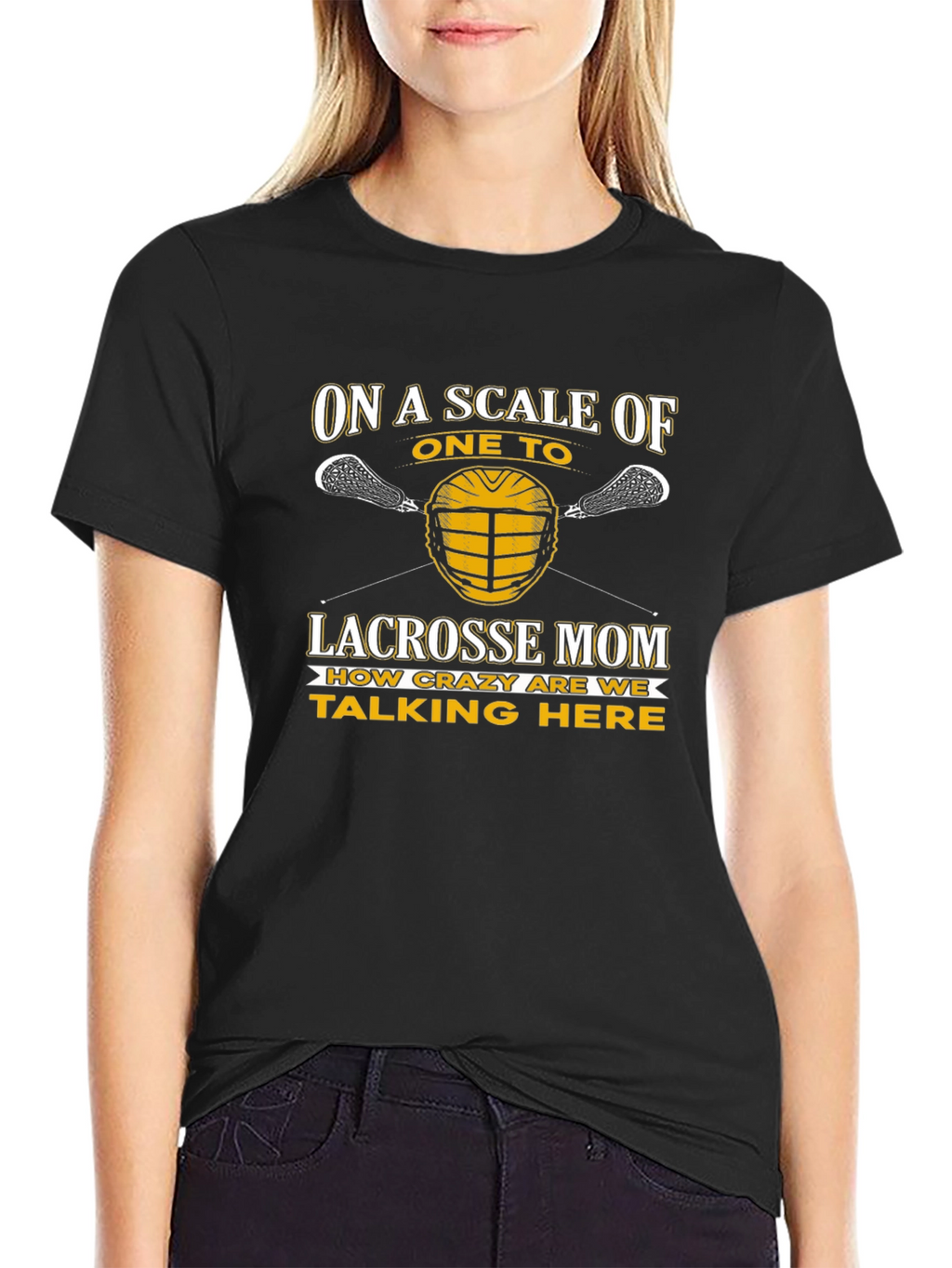 Lacrosse Mom Crazy Scale T-Shirt