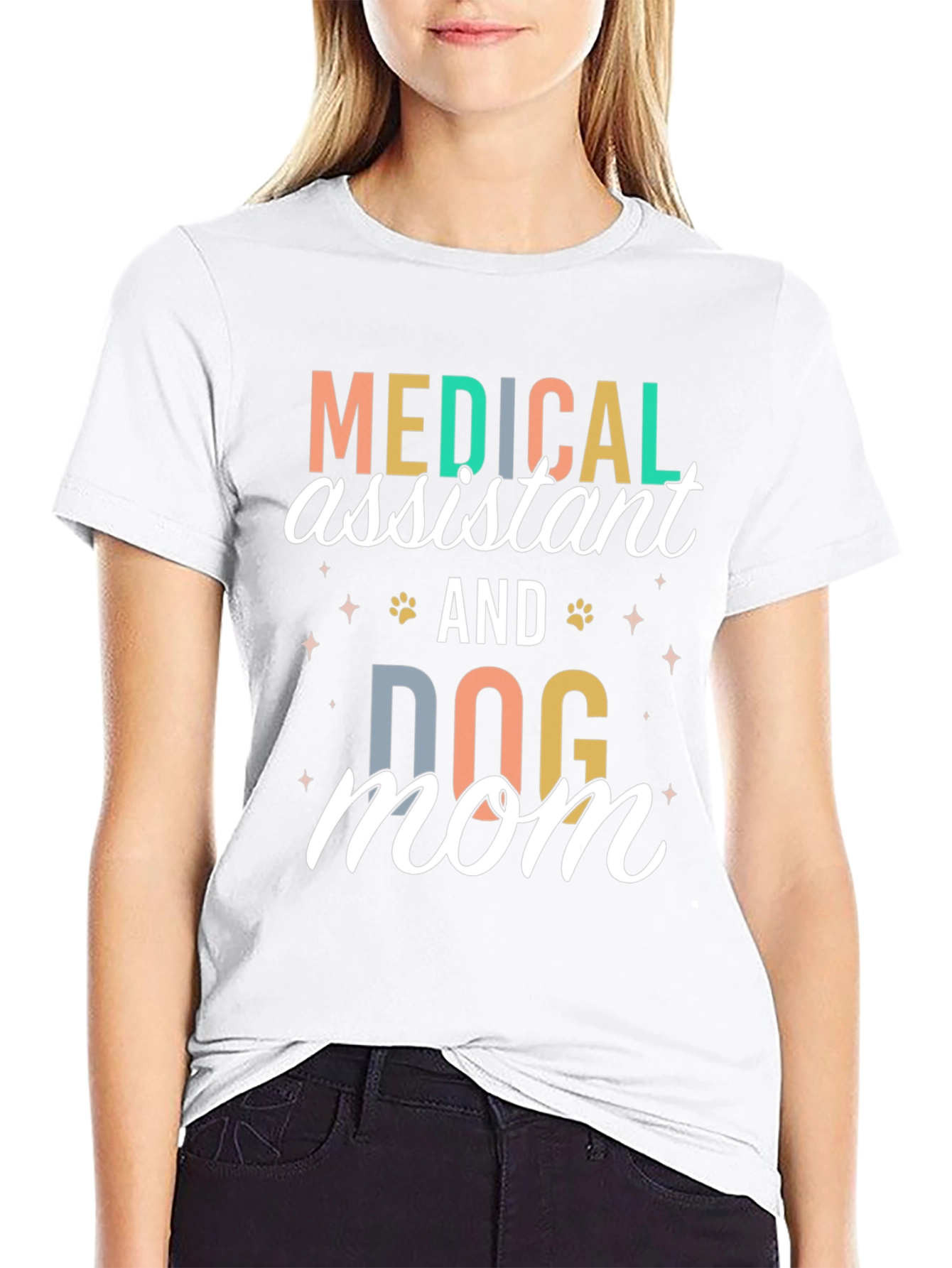 Medical Assistant Dog Mom T-Shirt