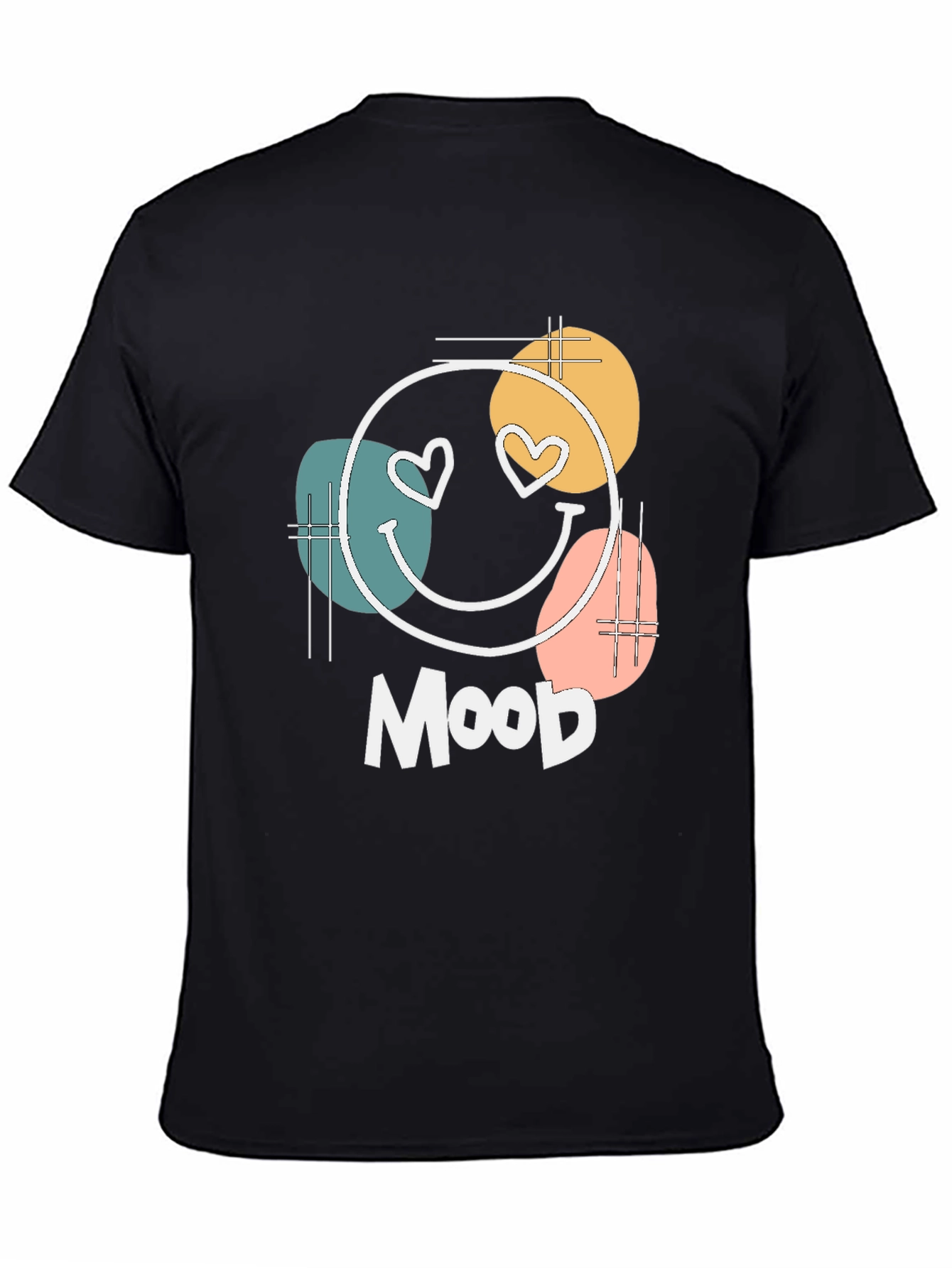 Mood Graphic Tee - Trendy Smiley Face Heart Eyes T-Shirt