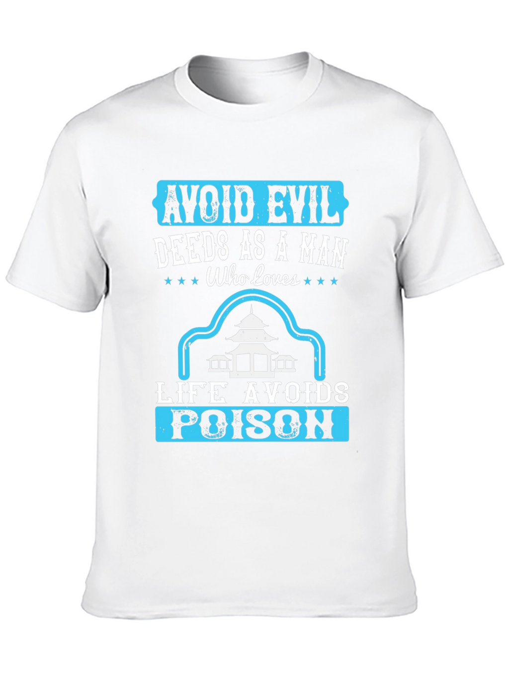 Avoid Evil Deeds T-Shirt - Graphic Print Tee
