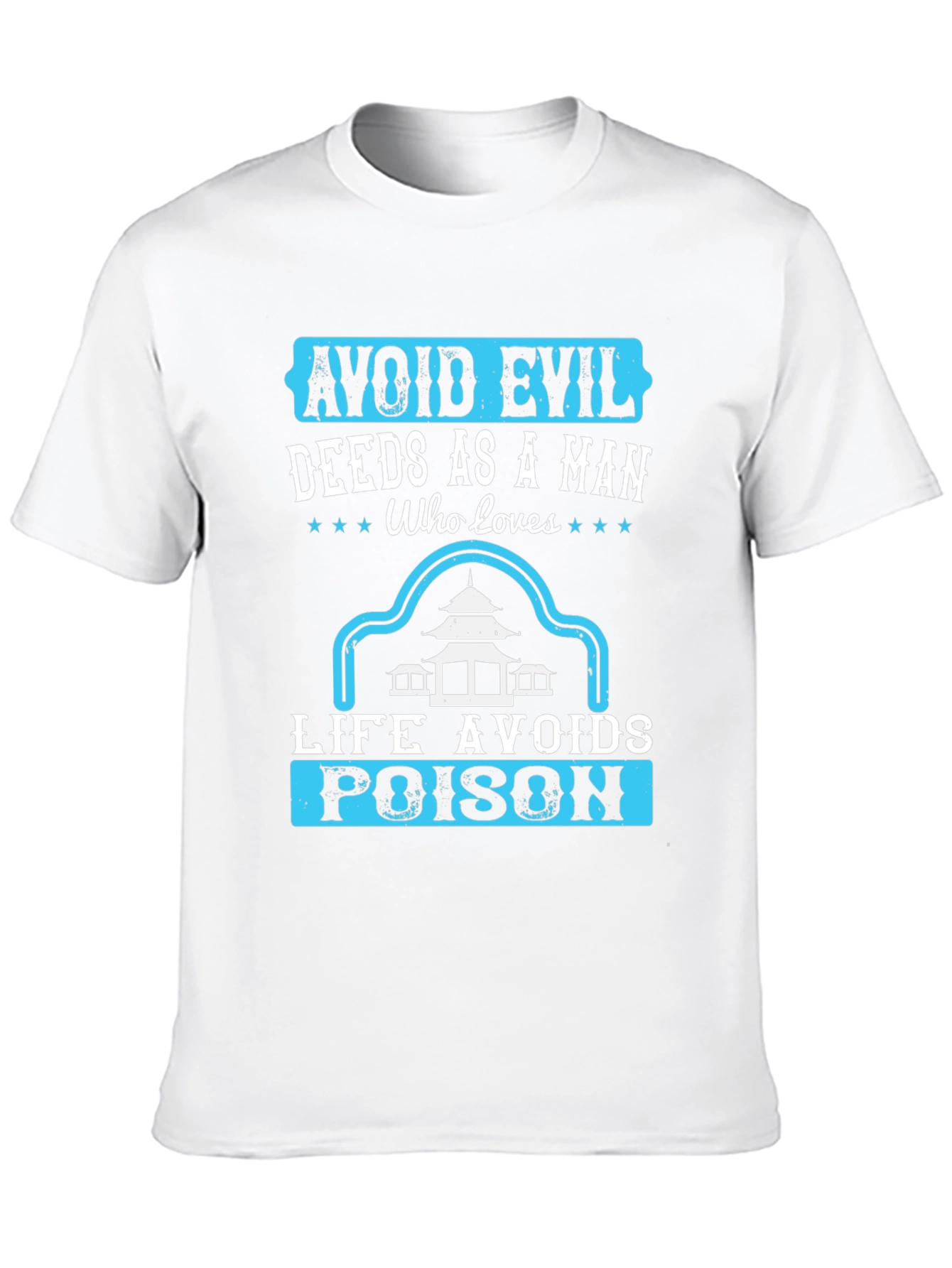 Avoid Evil Deeds T-Shirt - Graphic Print Tee