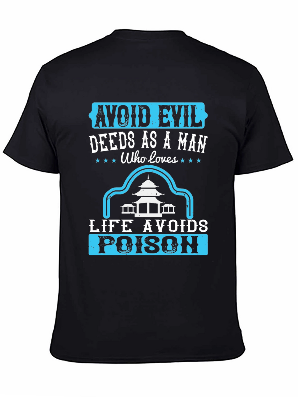 Avoid Evil Deeds T-Shirt - Graphic Print Tee