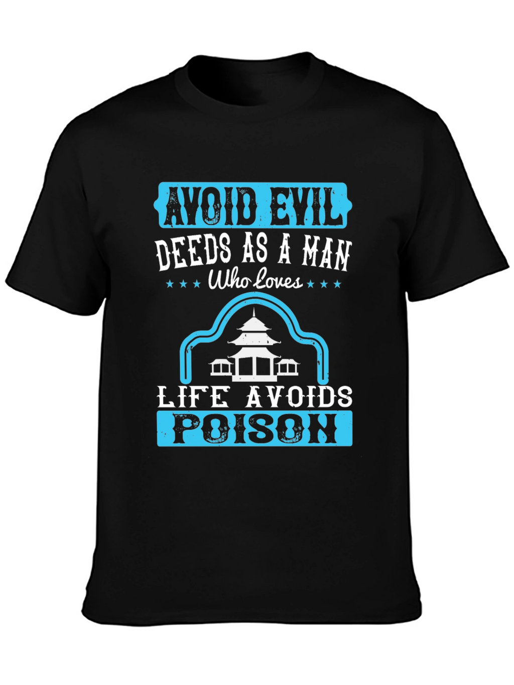 Avoid Evil Deeds T-Shirt - Graphic Print Tee