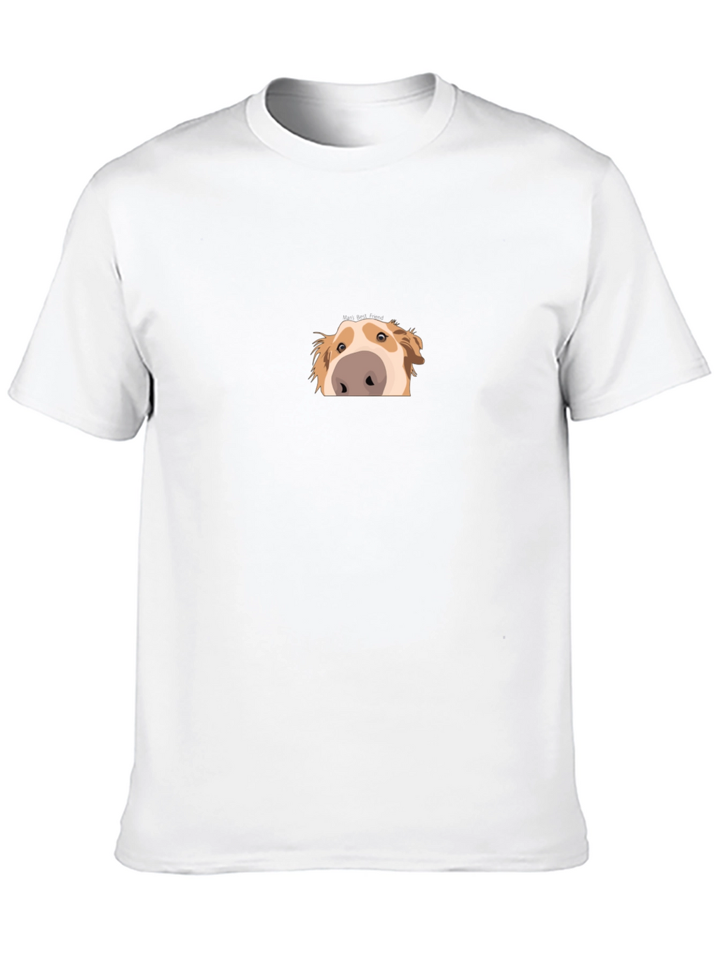 Peek-a-Boo Dog Graphic Black Tee