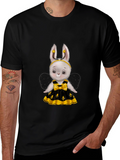 Cute Bee Bunny T-Shirt