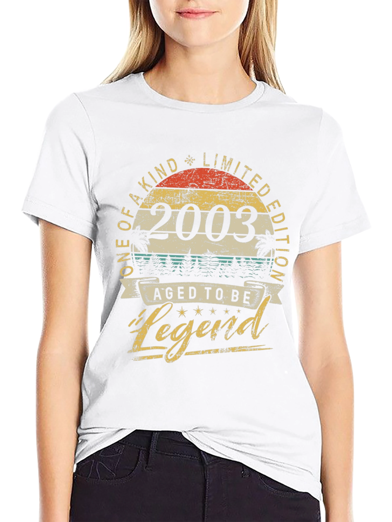 2003 Aged to Be Legend Graphic T-Shirt
