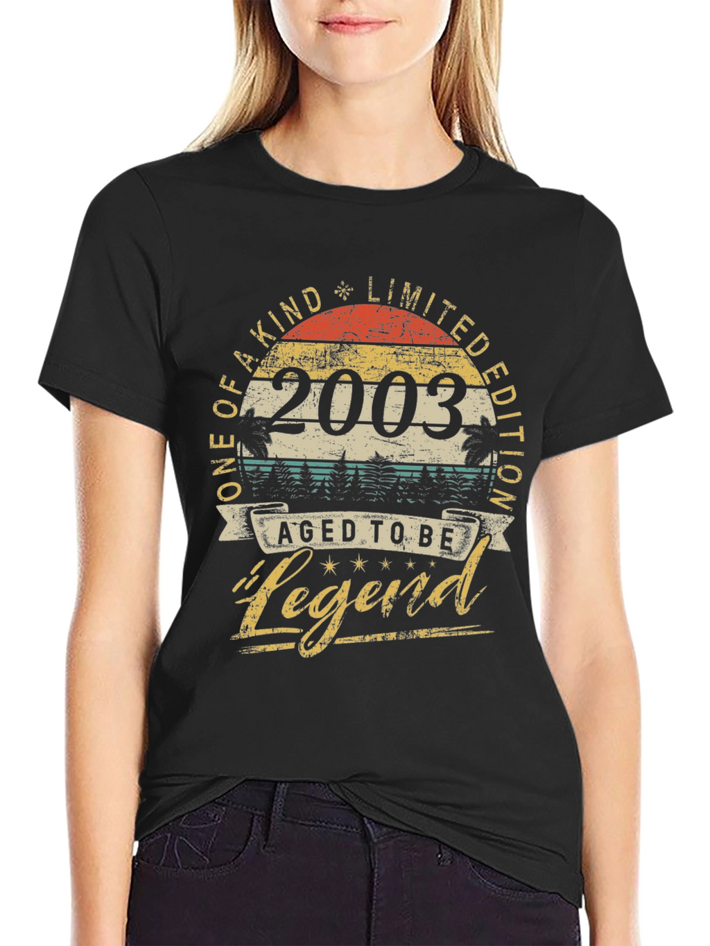 2003 Aged to Be Legend Graphic T-Shirt