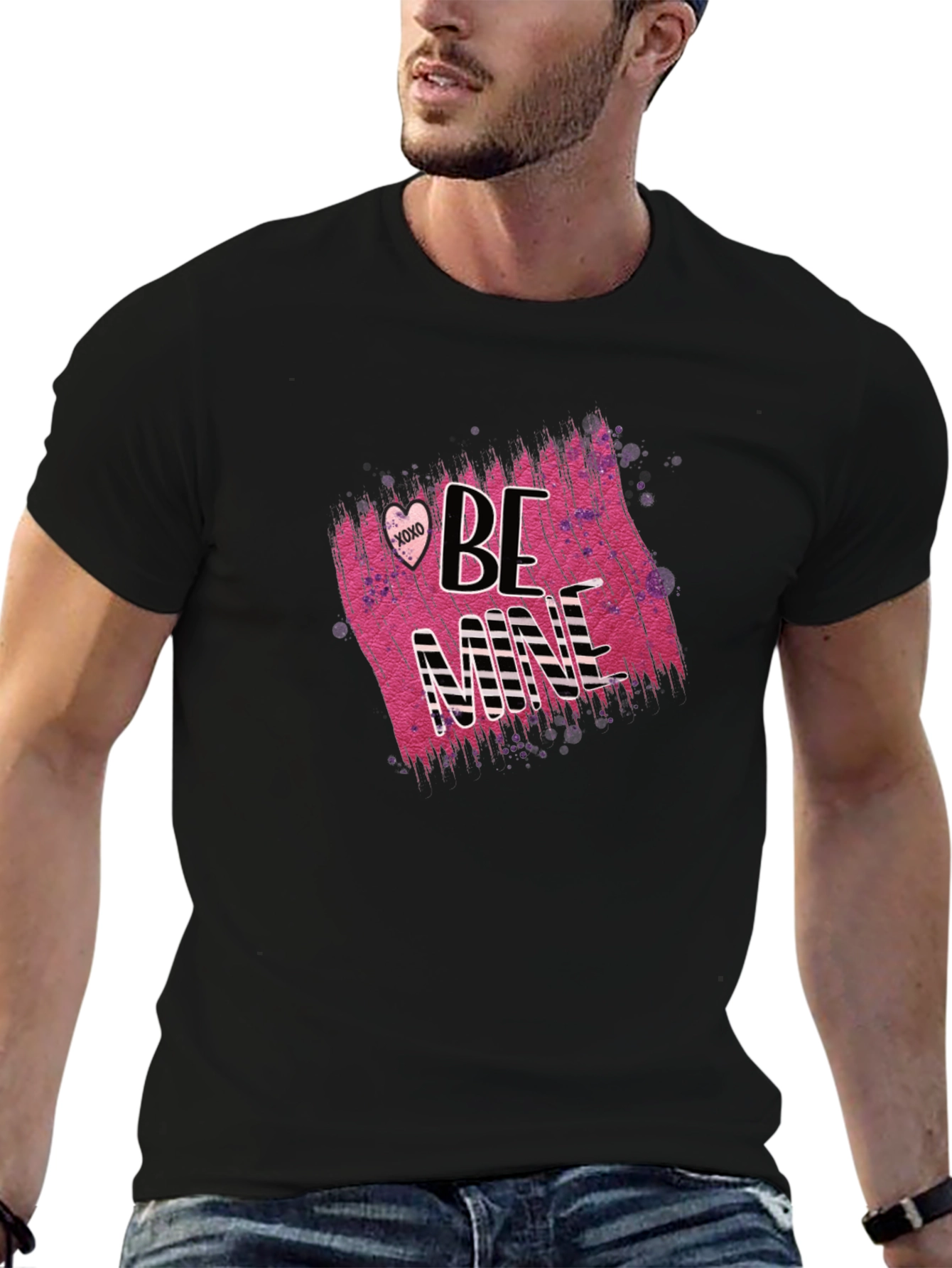 Be Mine Valentines Day Graphic T-Shirt