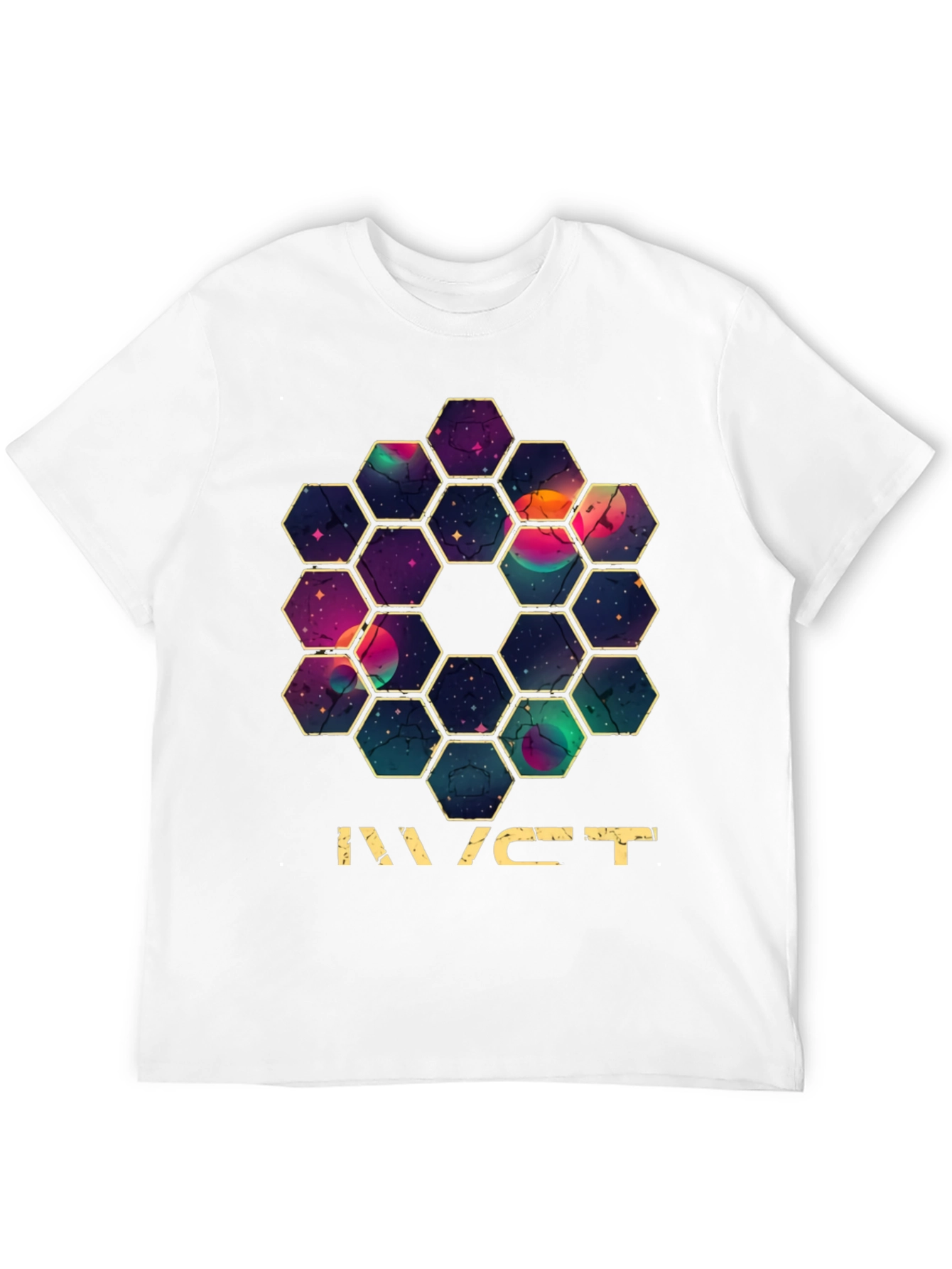 JWST Hexagon Mirror T-Shirt - Space Telescope Design