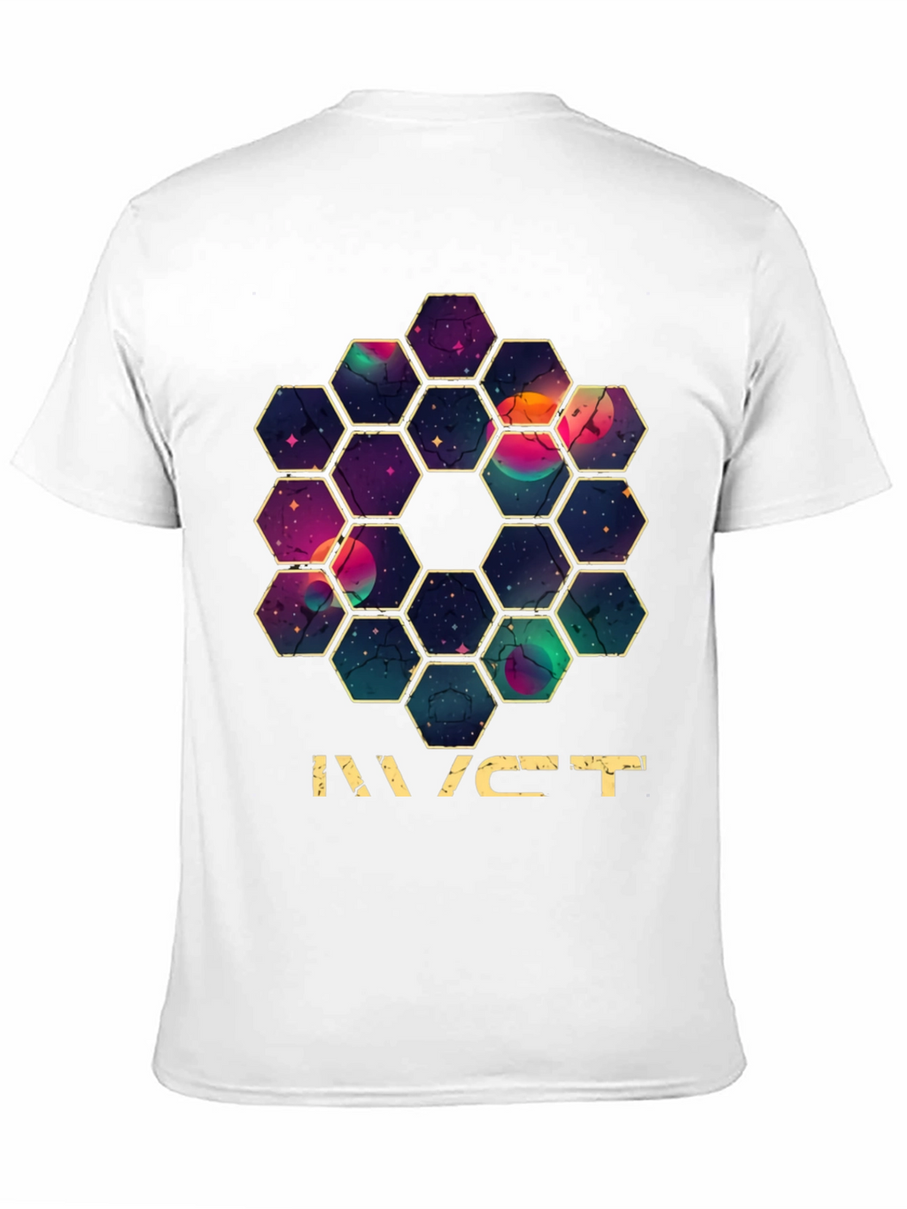 JWST Hexagon Mirror T-Shirt - Space Telescope Design