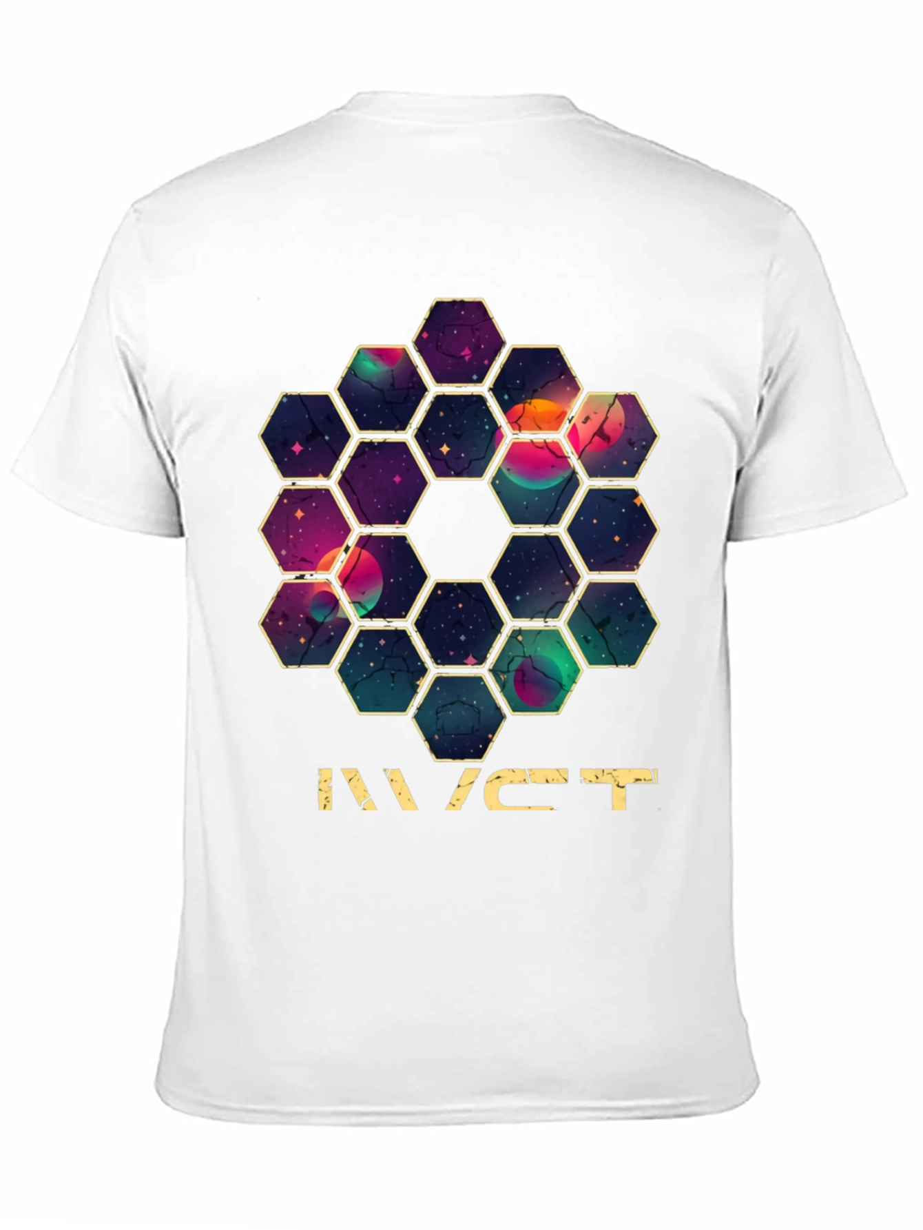 JWST Hexagon Mirror T-Shirt - Space Telescope Design