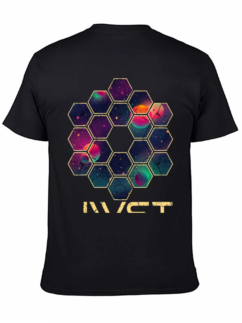 JWST Hexagon Mirror T-Shirt - Space Telescope Design