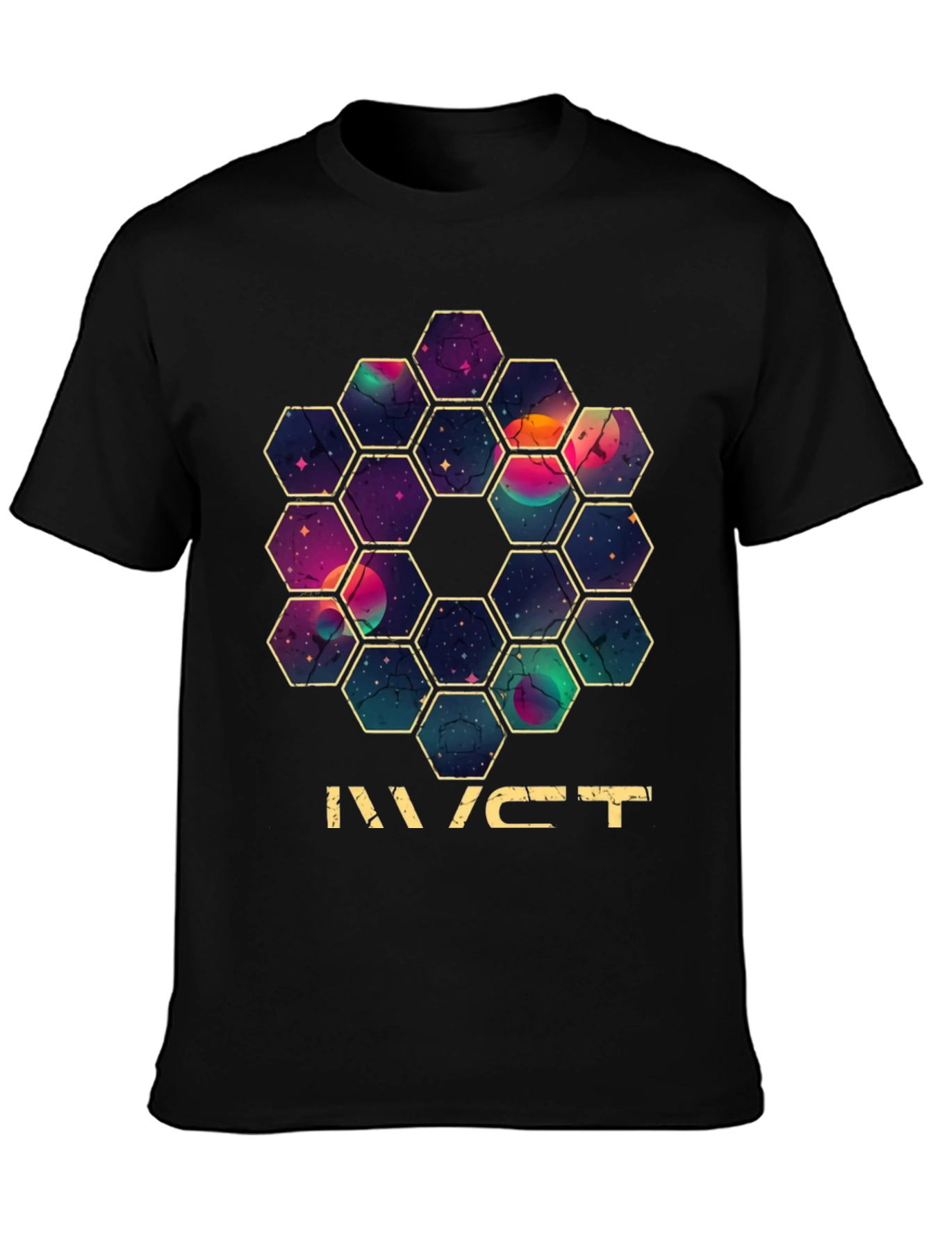 JWST Hexagon Mirror T-Shirt - Space Telescope Design
