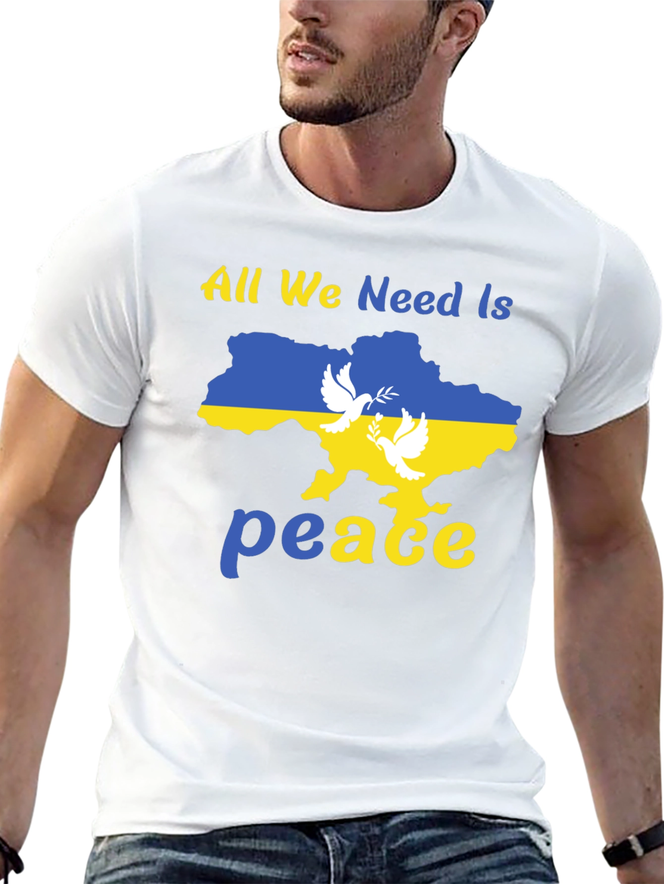 Ukraine Peace Dove Graphic Tee