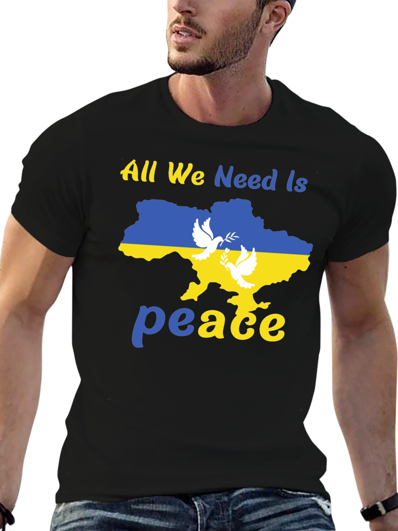 Ukraine Peace Dove Graphic Tee