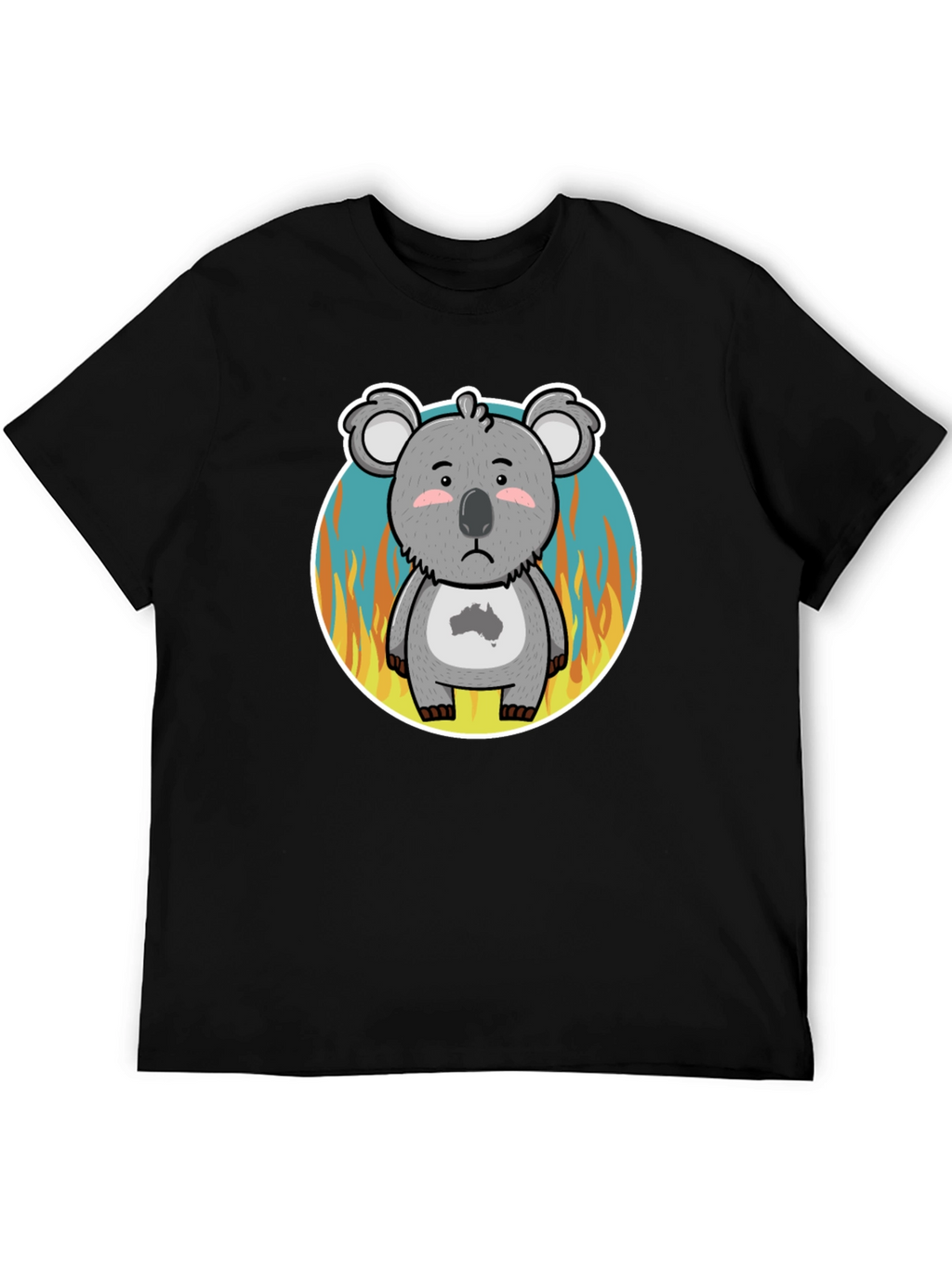 Distressed Koala Australia Bushfire Awareness T-Shirt