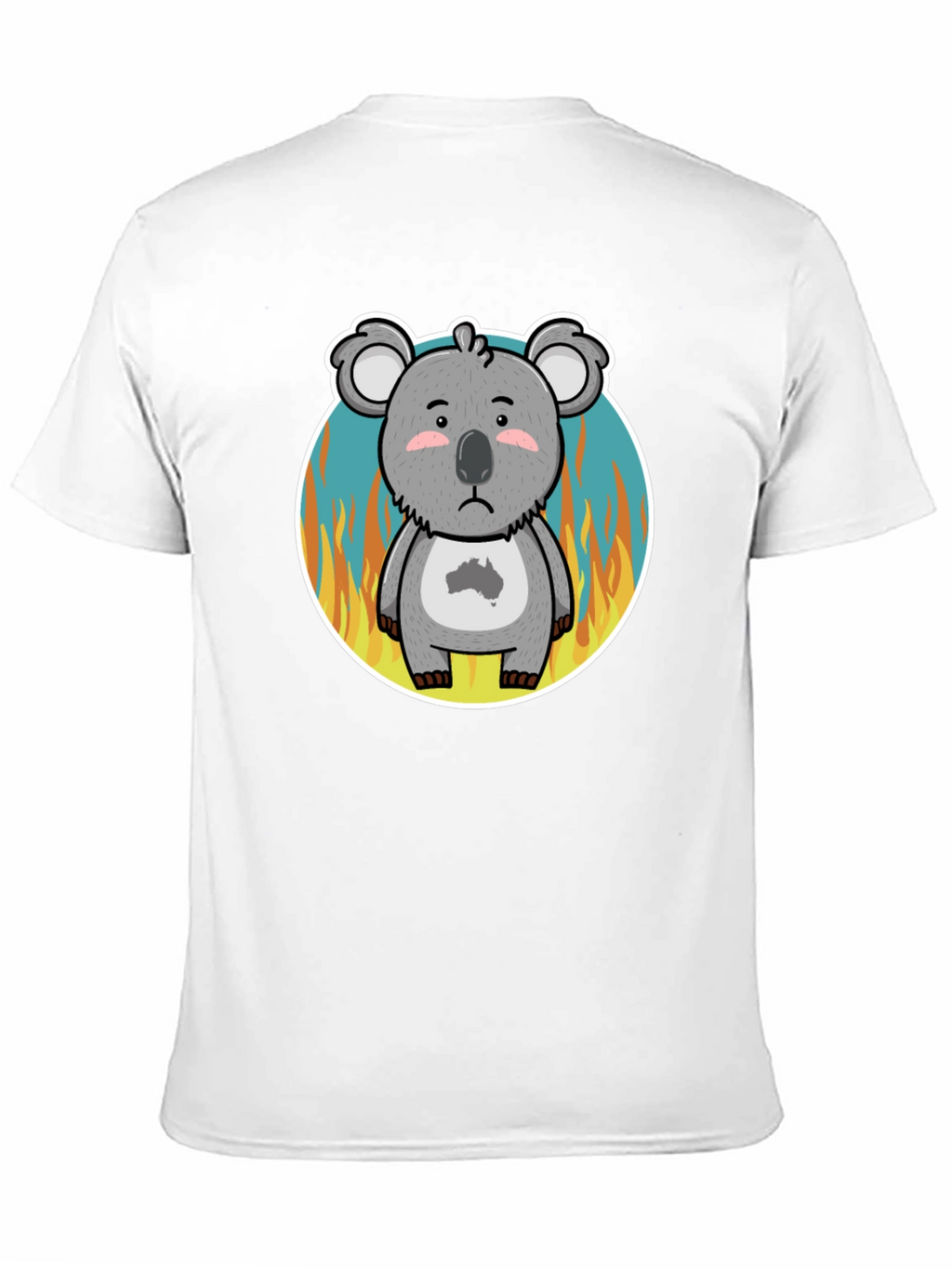Distressed Koala Australia Bushfire Awareness T-Shirt