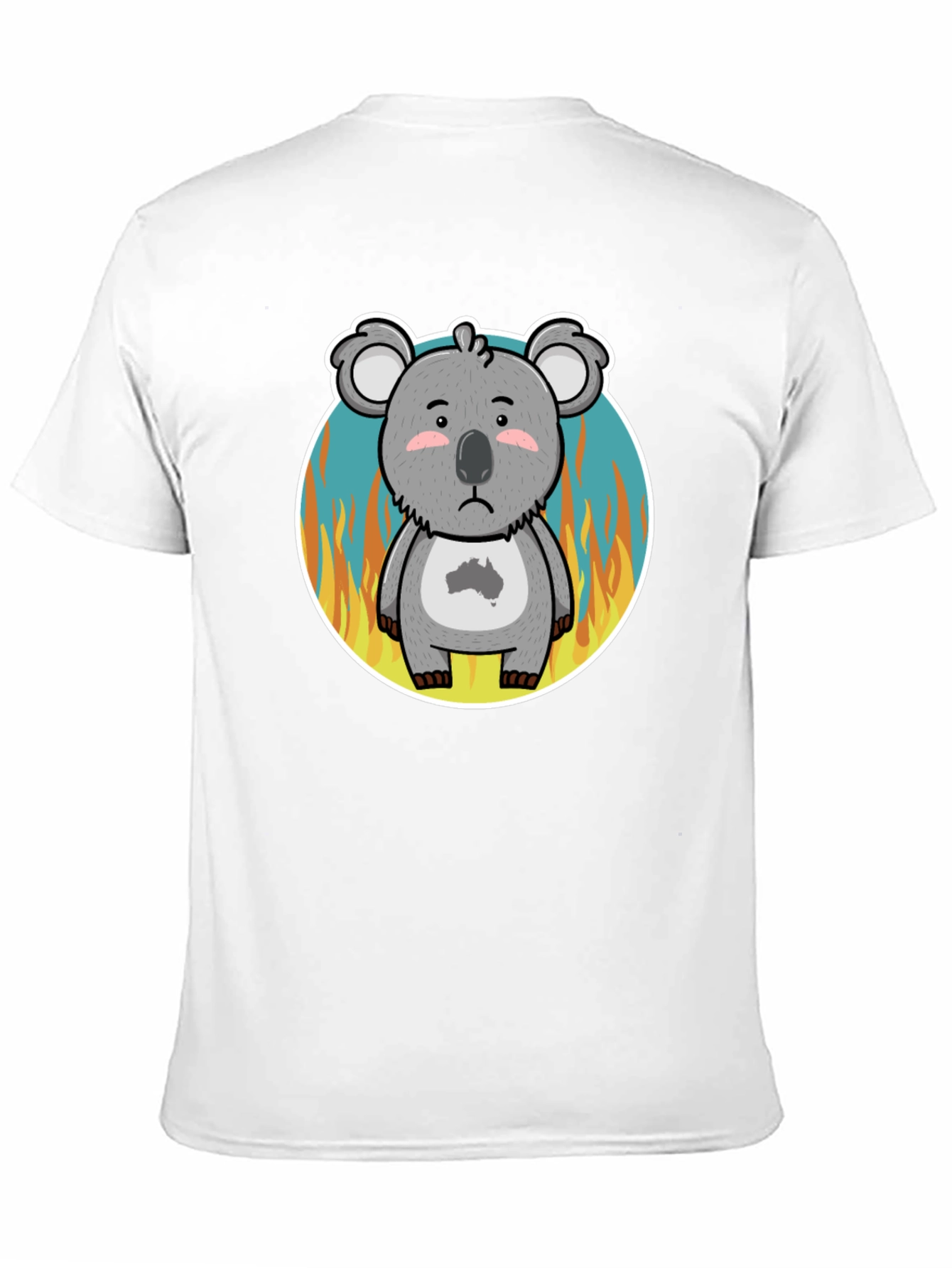 Distressed Koala Australia Bushfire Awareness T-Shirt