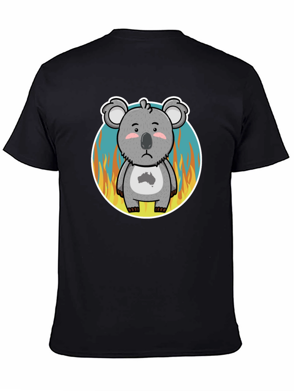 Distressed Koala Australia Bushfire Awareness T-Shirt