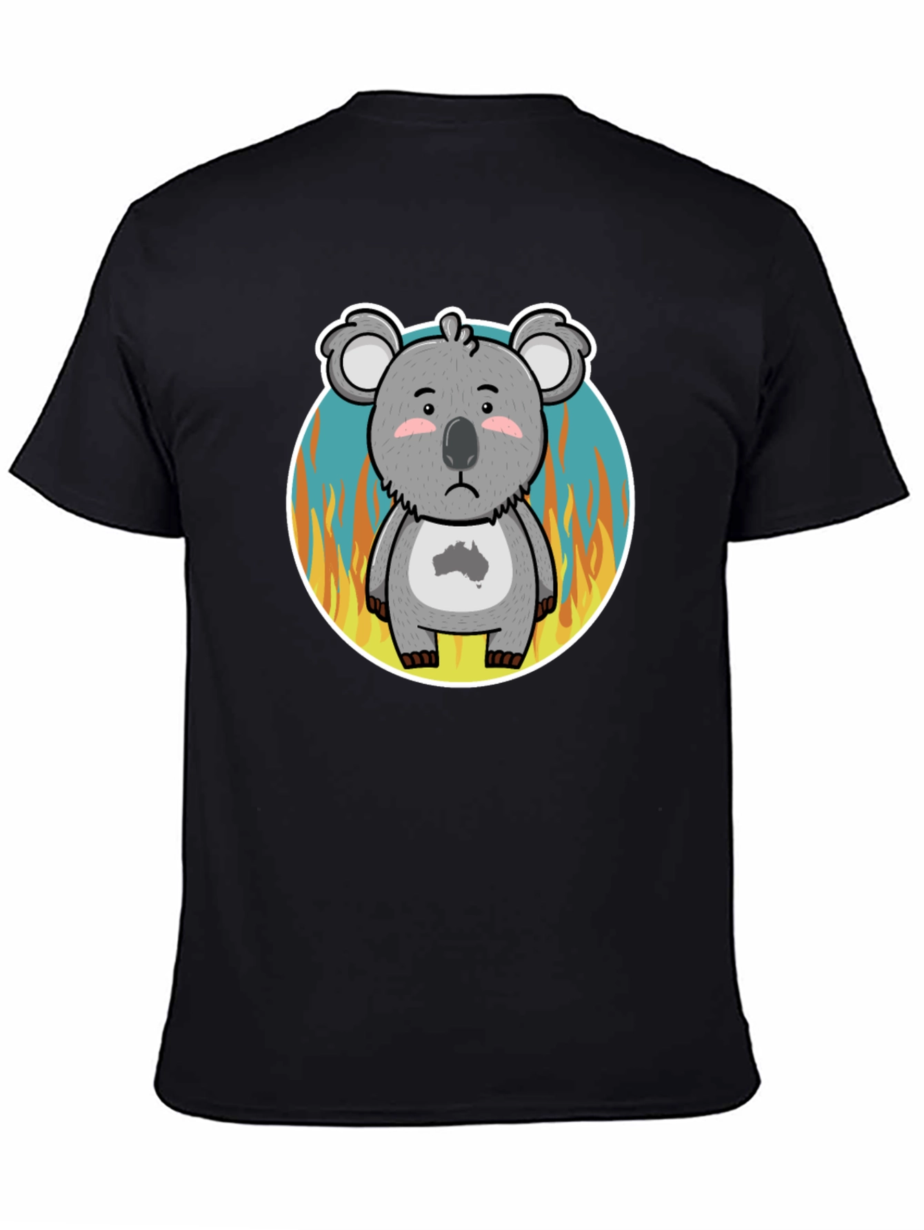 Distressed Koala Australia Bushfire Awareness T-Shirt