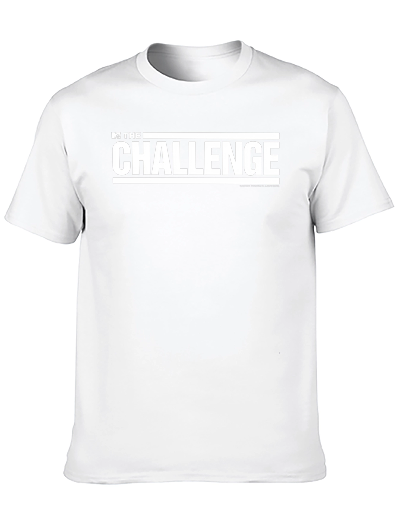MTVs The Challenge White Logo Black Tee