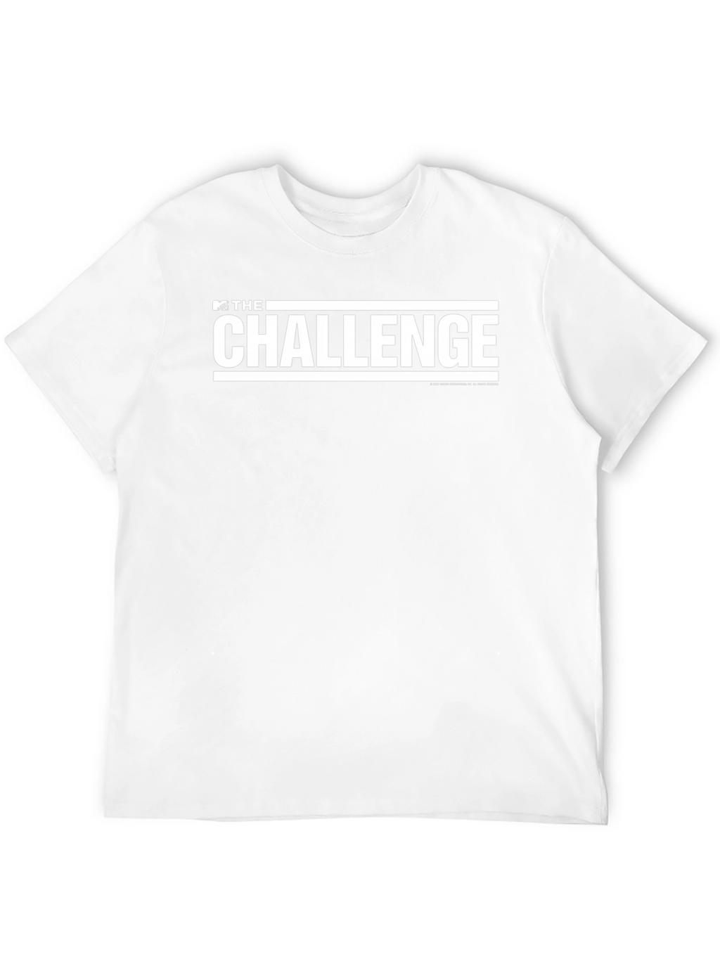 MTVs The Challenge White Logo Black Tee