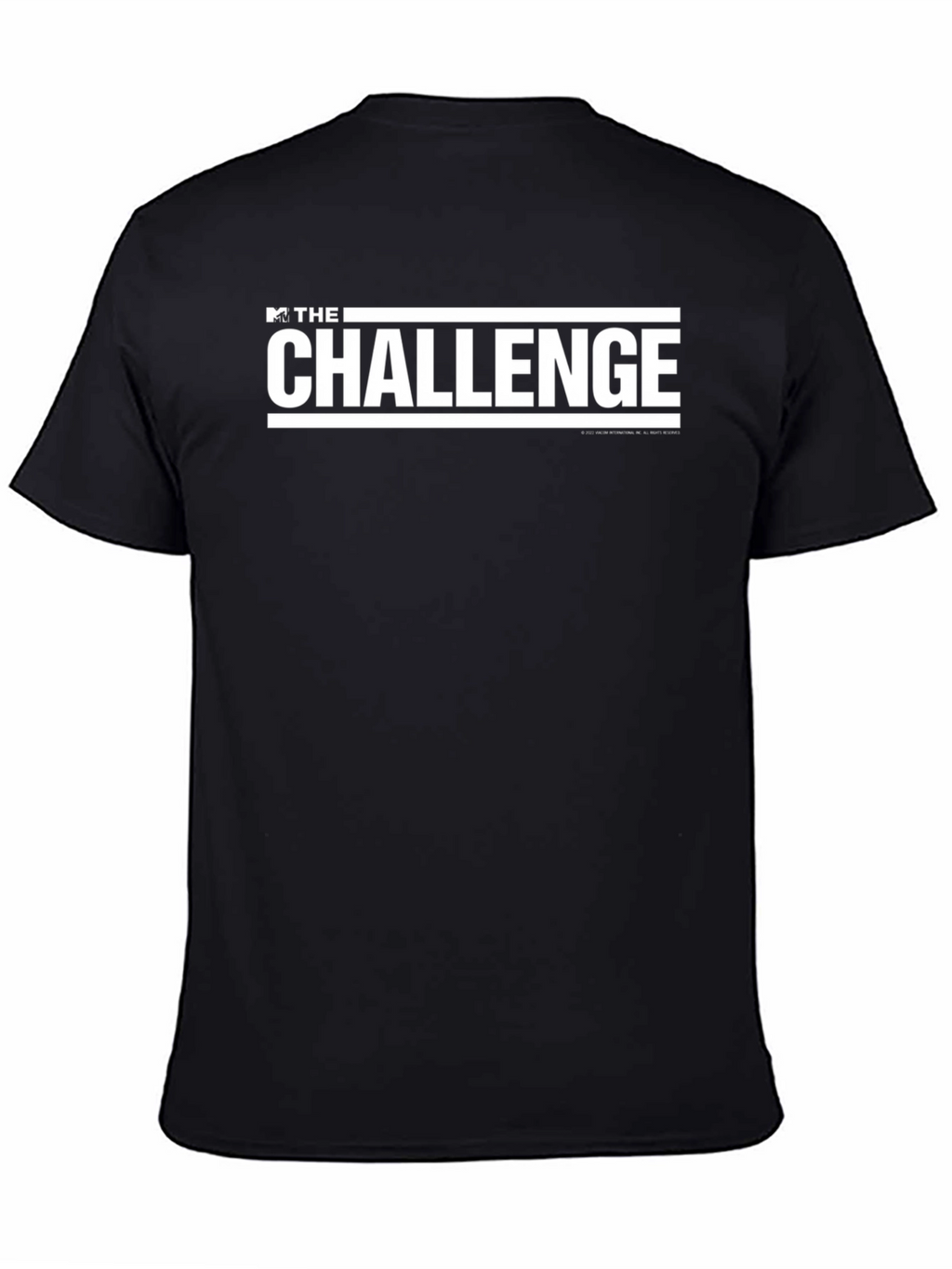 MTVs The Challenge White Logo Black Tee