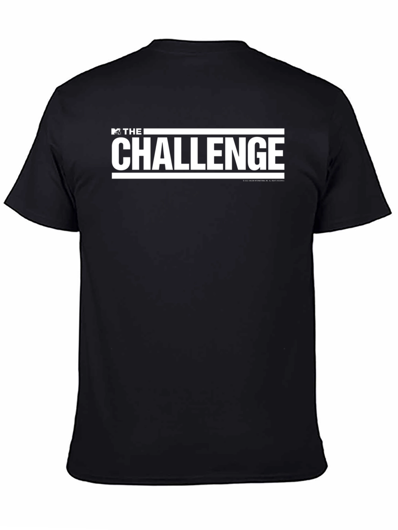 MTVs The Challenge White Logo Black Tee