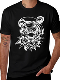 Creepy Clown Graphic Black T-Shirt