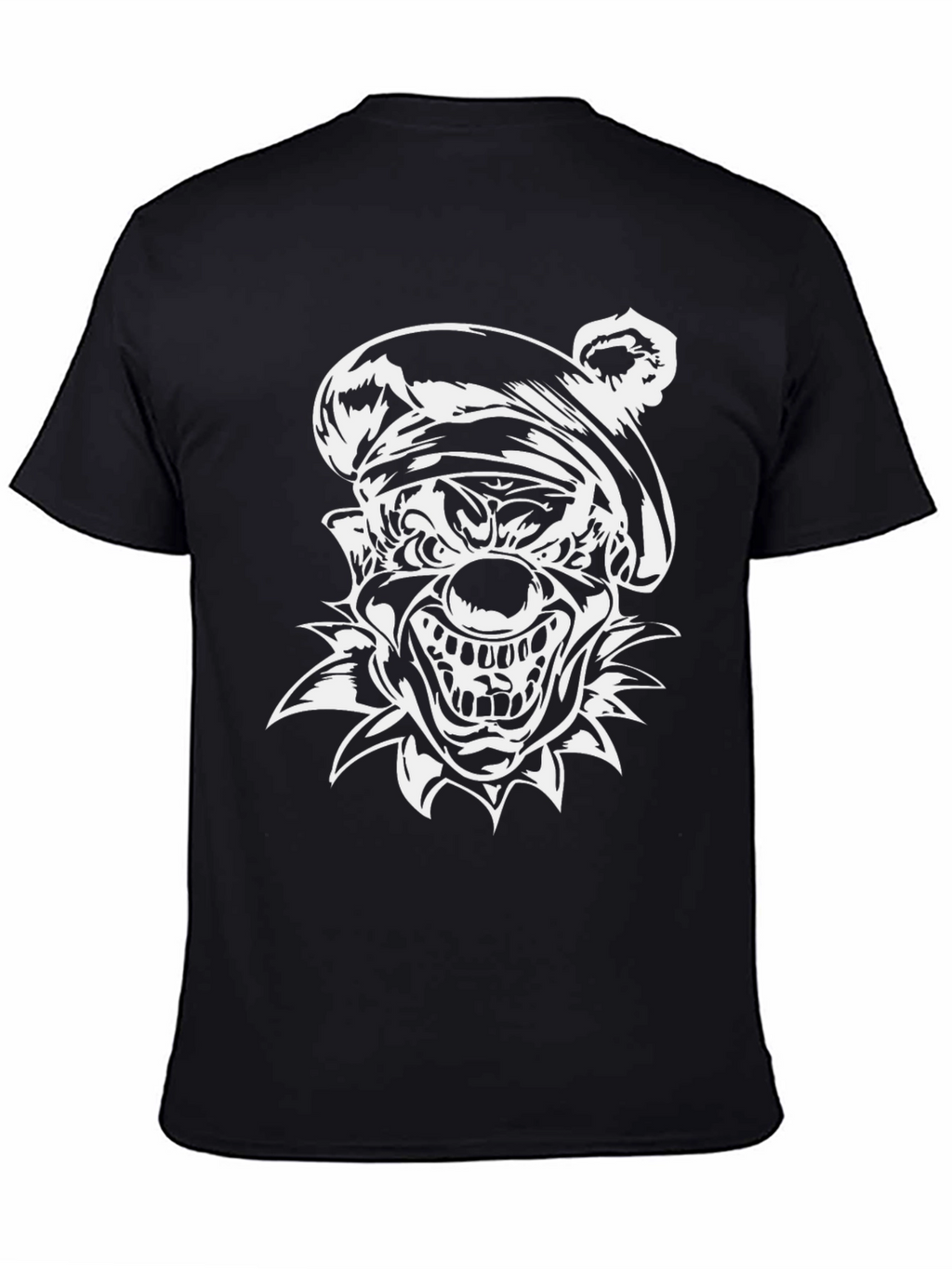 Creepy Clown Graphic Black T-Shirt