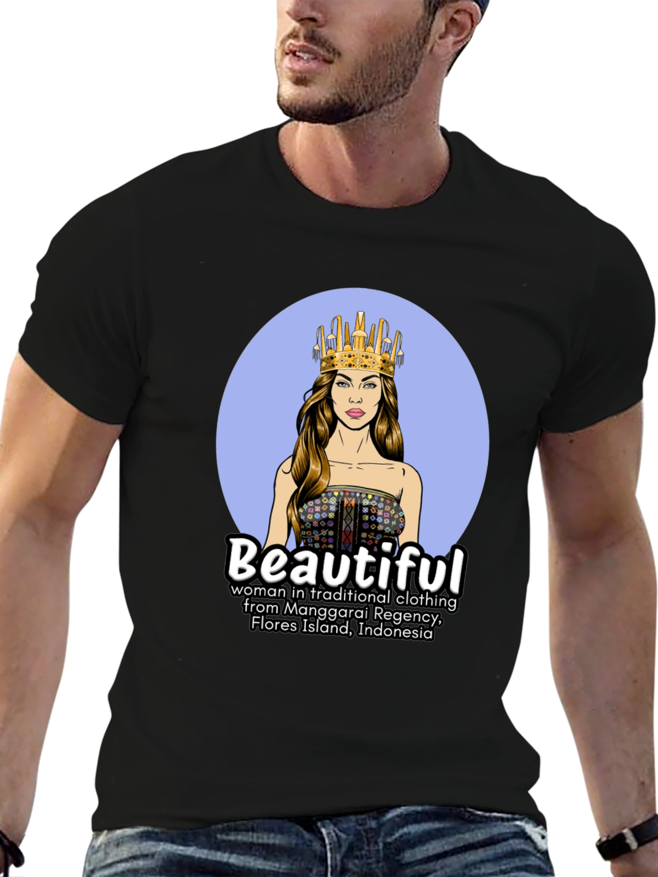 Traditional Indonesian Woman Graphic T-Shirt