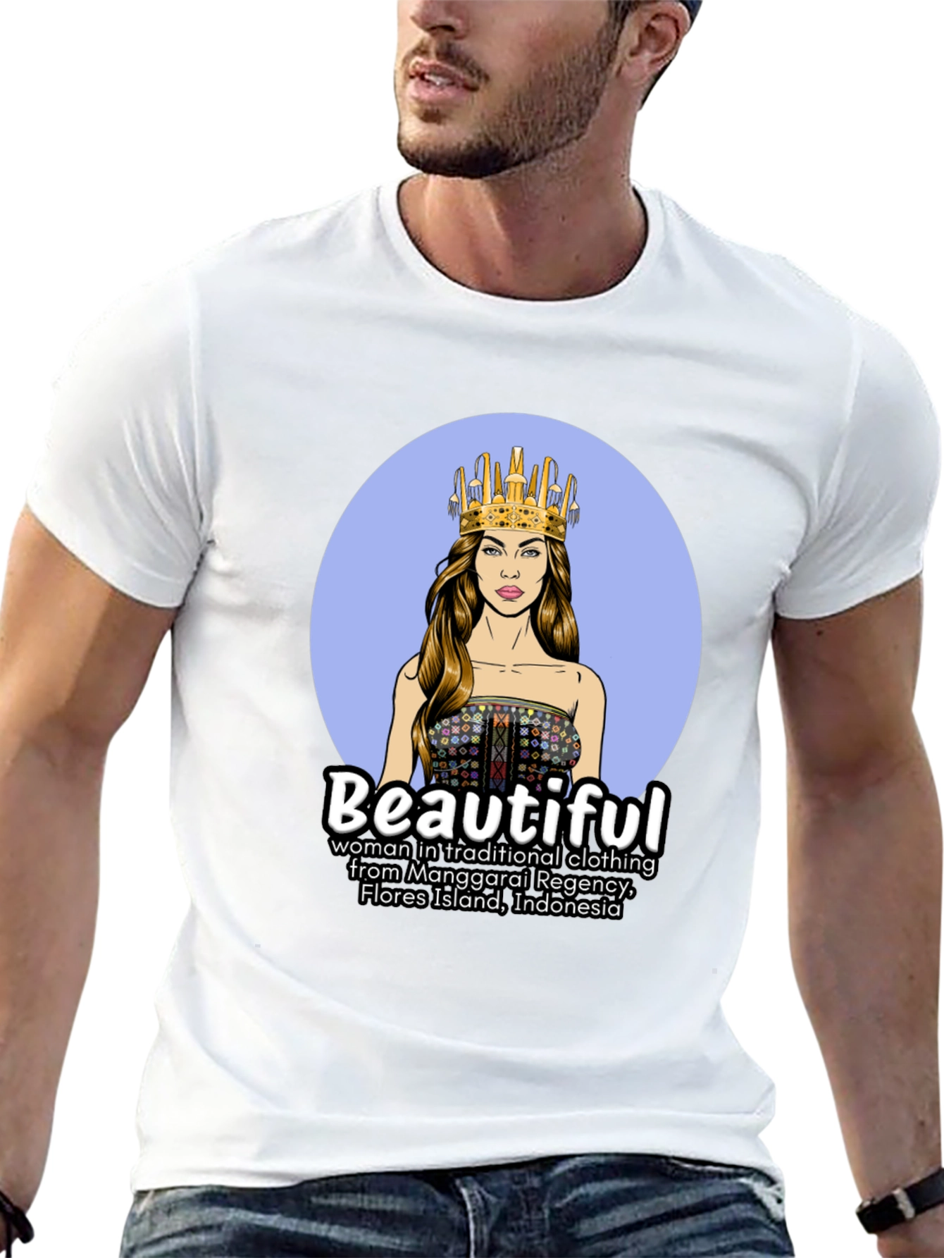 Traditional Indonesian Woman Graphic T-Shirt