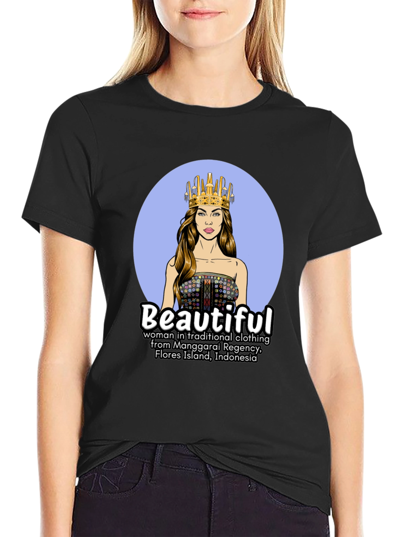 Traditional Indonesian Woman Graphic T-Shirt
