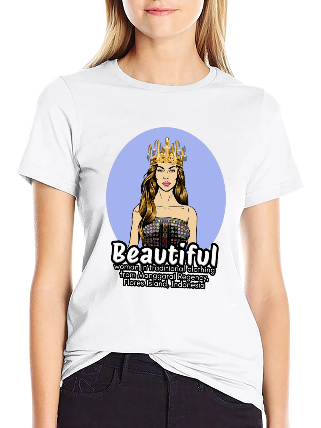 Traditional Indonesian Woman Graphic T-Shirt