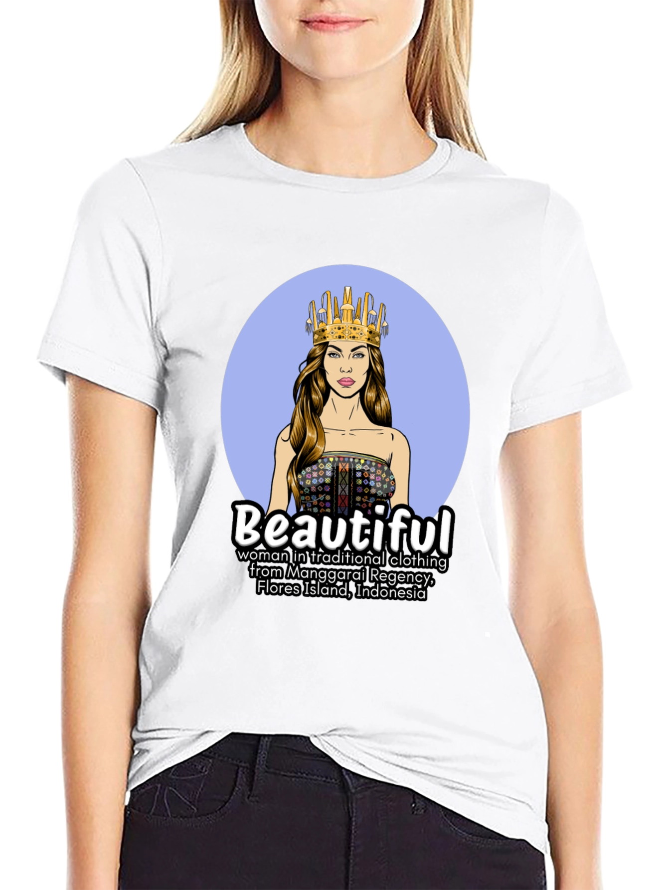 Traditional Indonesian Woman Graphic T-Shirt