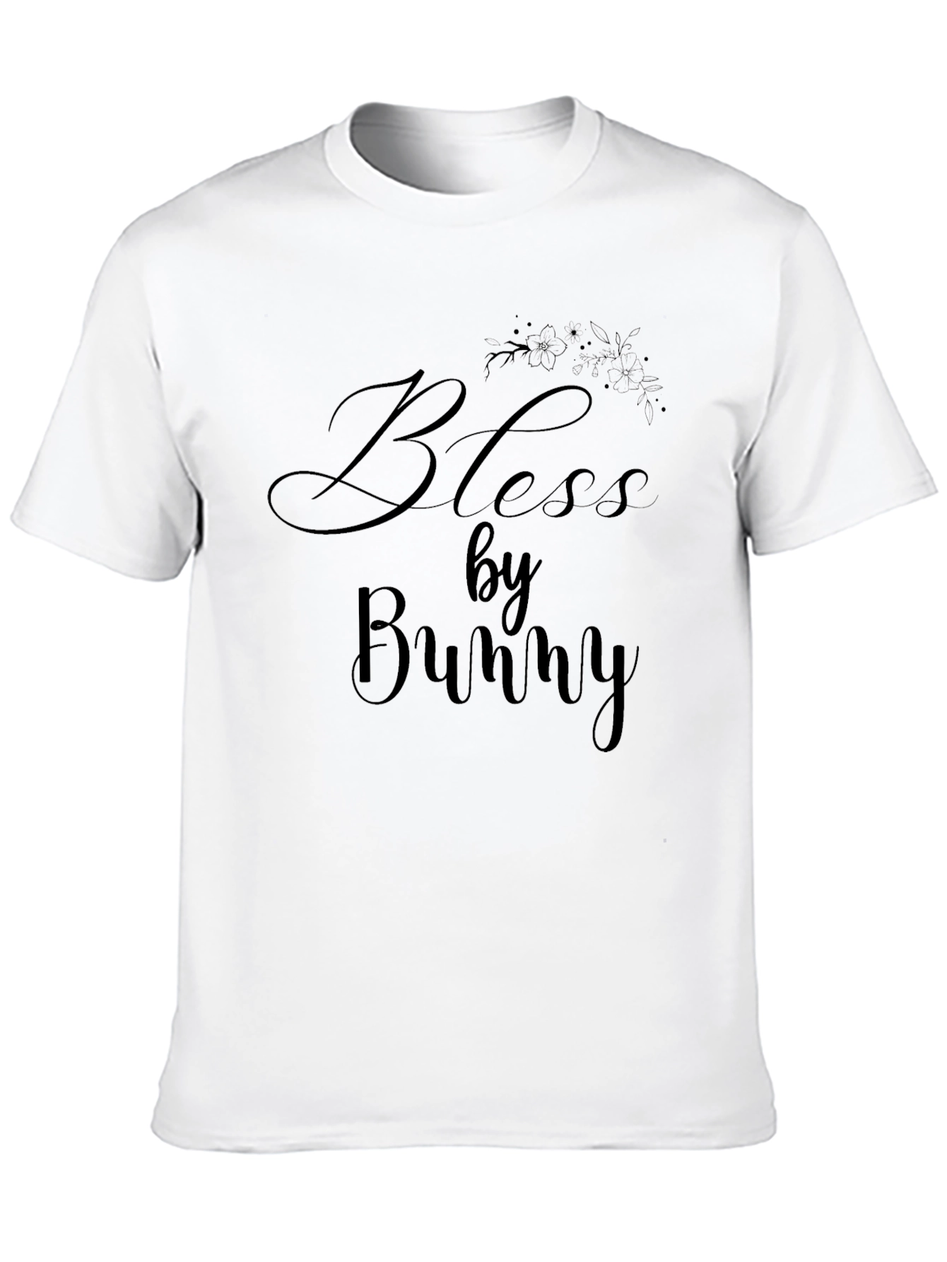 Bless By Bunny Black Graphic T-Shirt