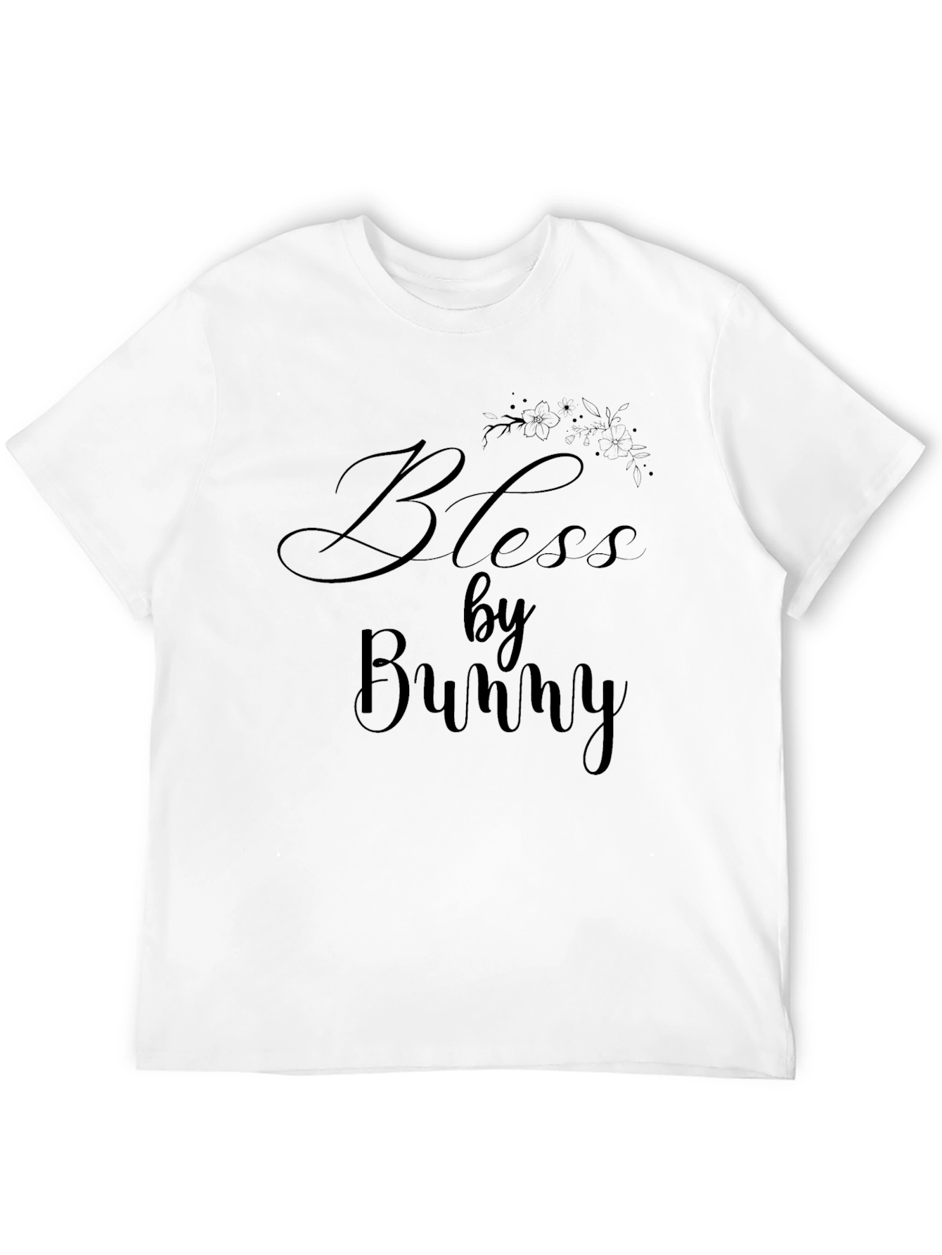 Bless By Bunny Black Graphic T-Shirt