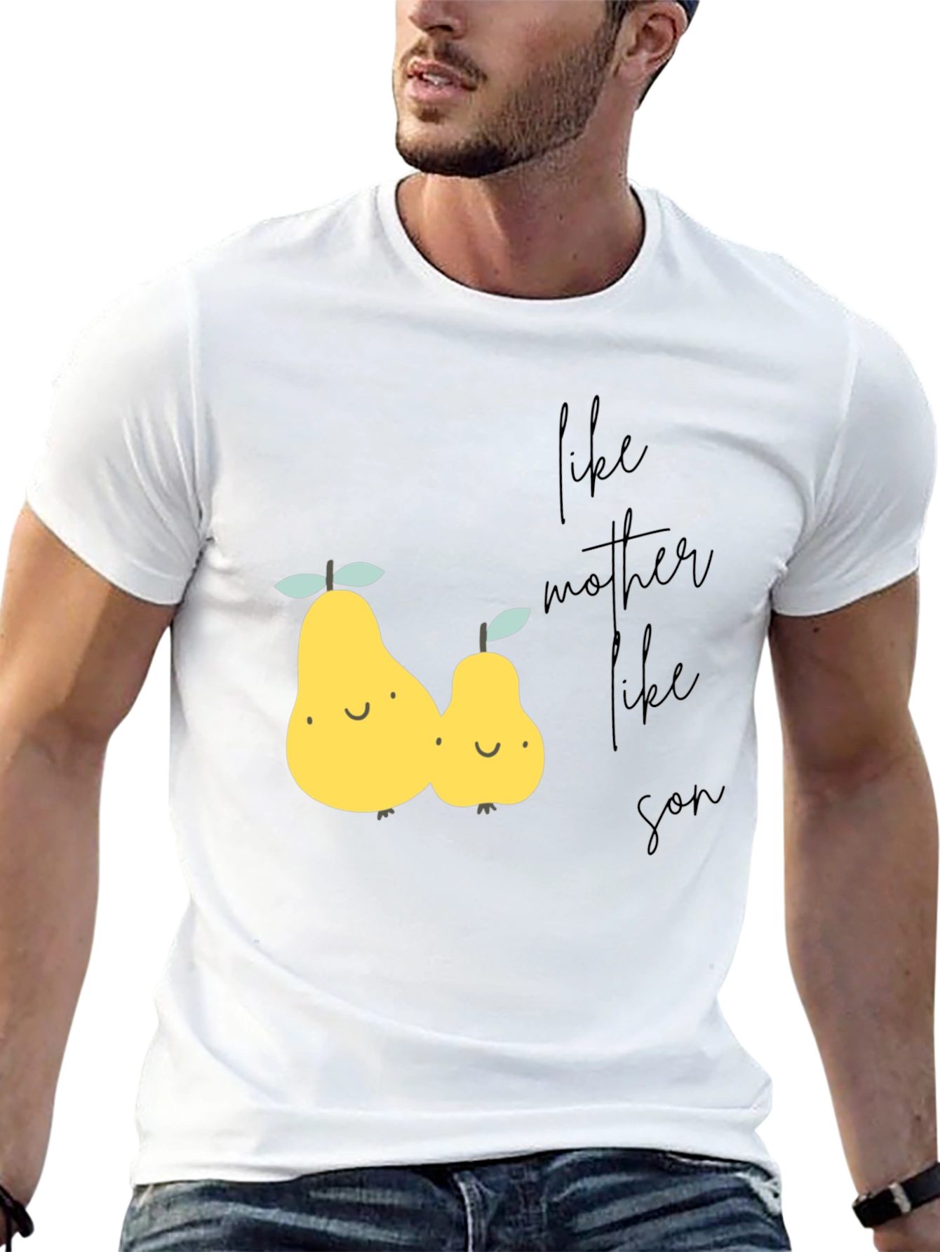 Like Mother Like Son Pear Graphic T-Shirt