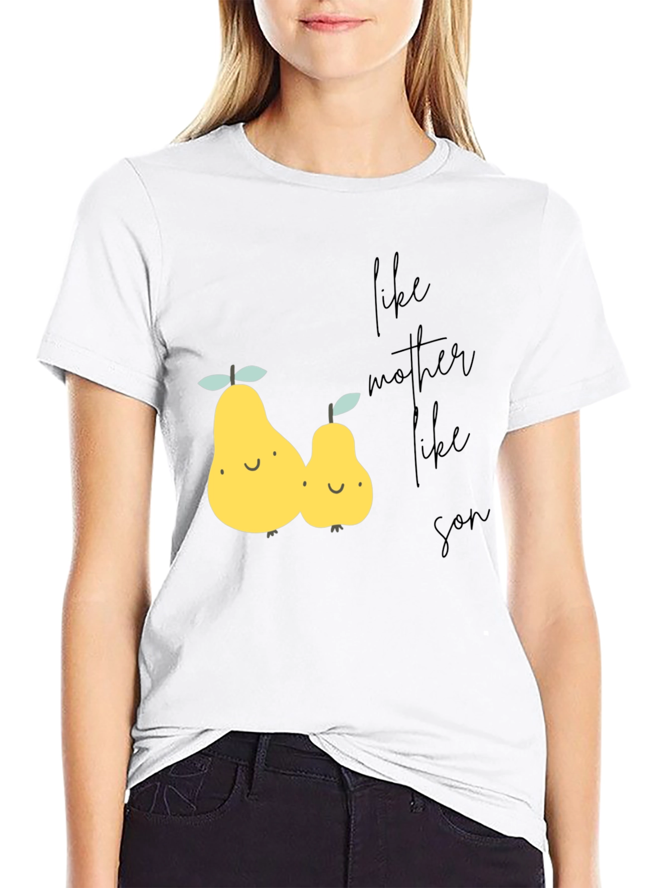 Like Mother Like Son Pear Graphic T-Shirt