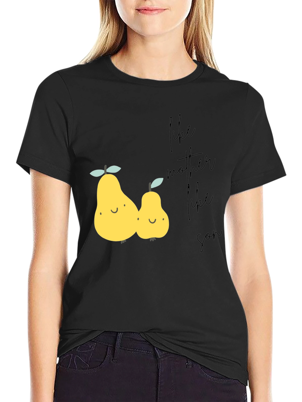 Like Mother Like Son Pear Graphic T-Shirt