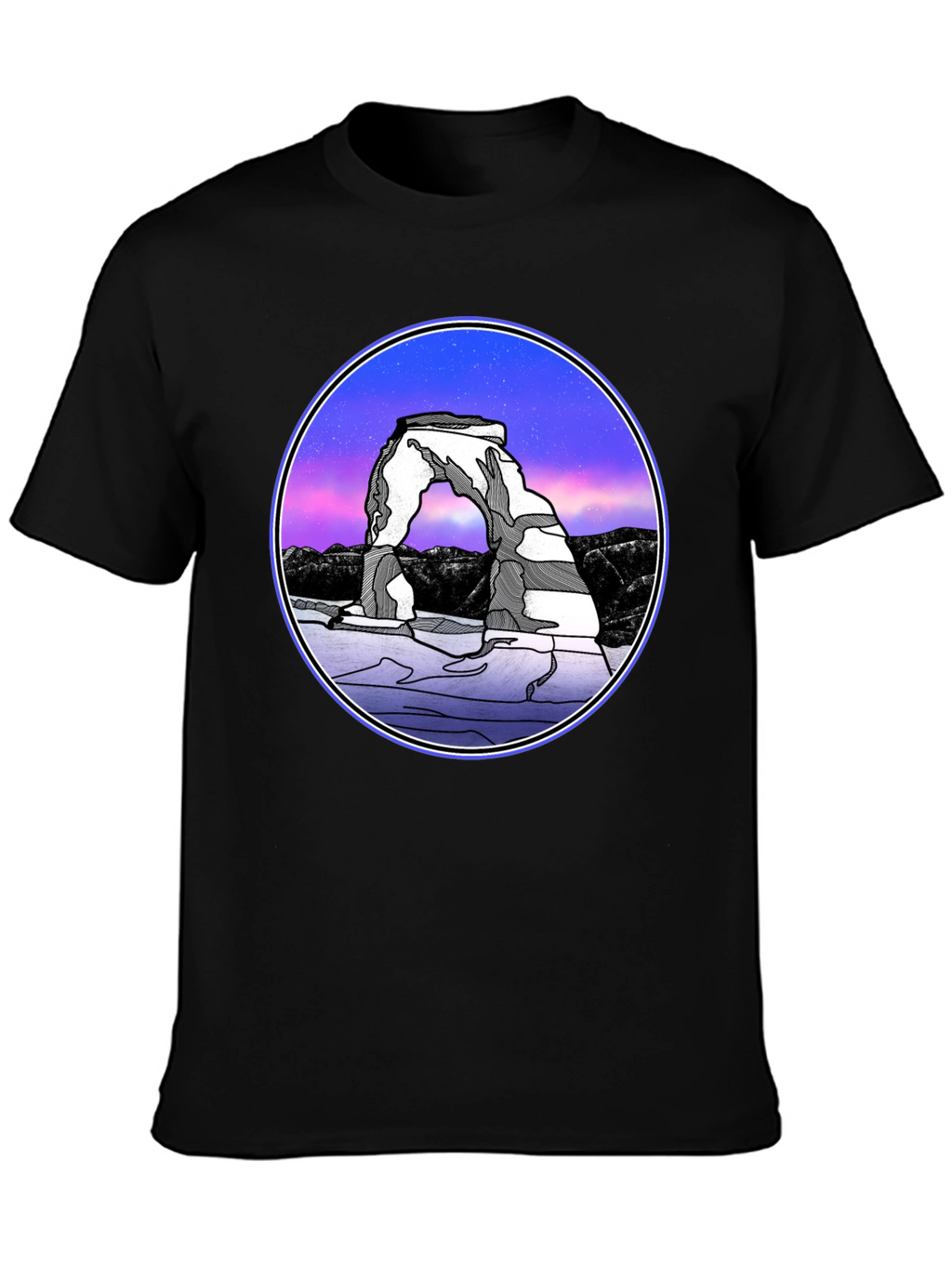 Arches National Park T-Shirt - Night Sky Design