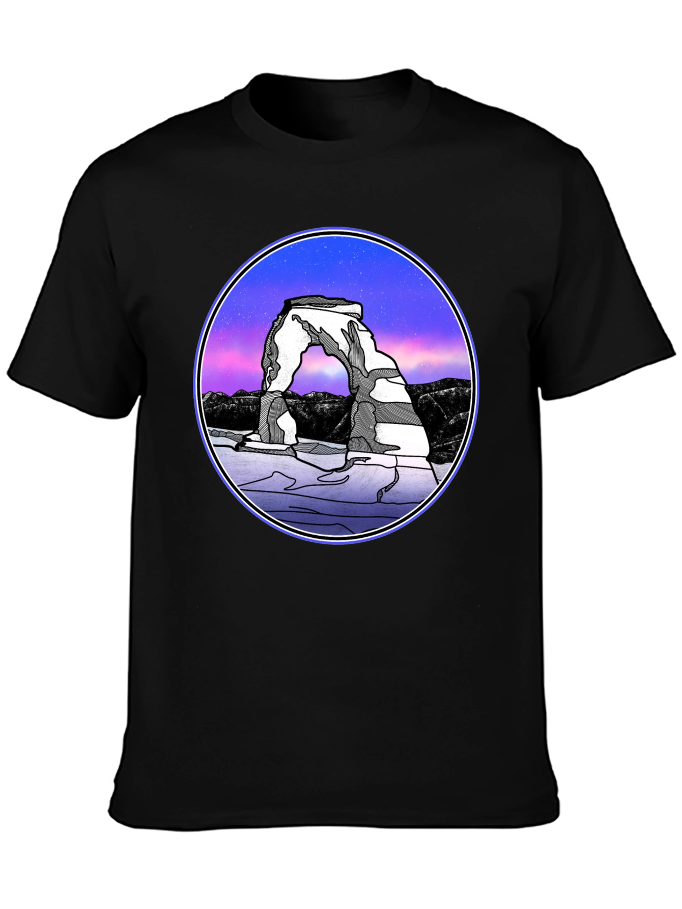 Arches National Park T-Shirt - Night Sky Design