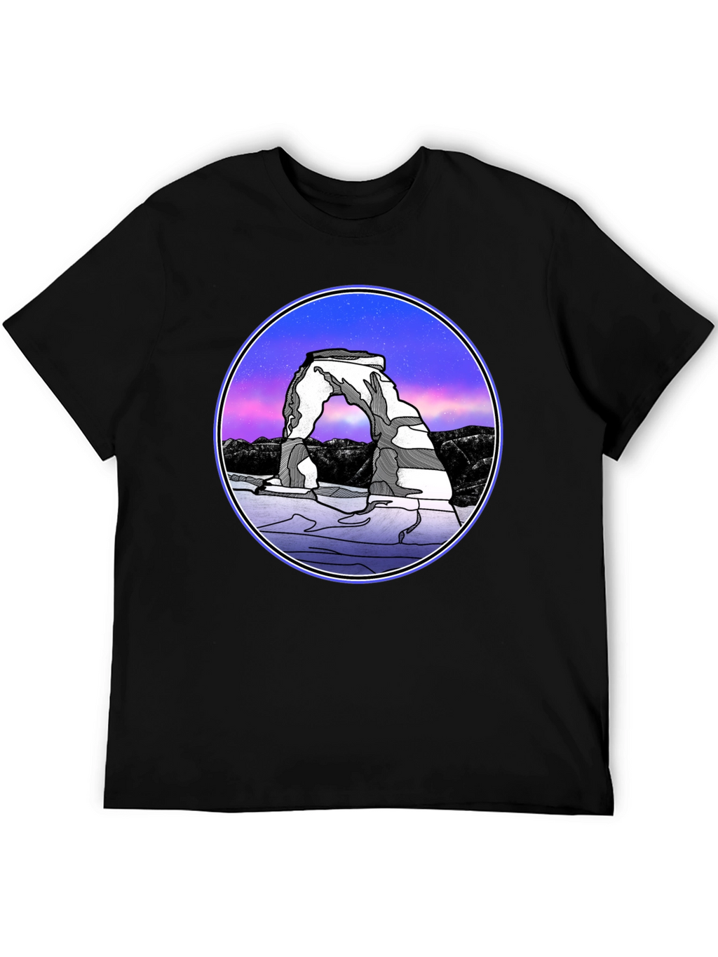 Arches National Park T-Shirt - Night Sky Design