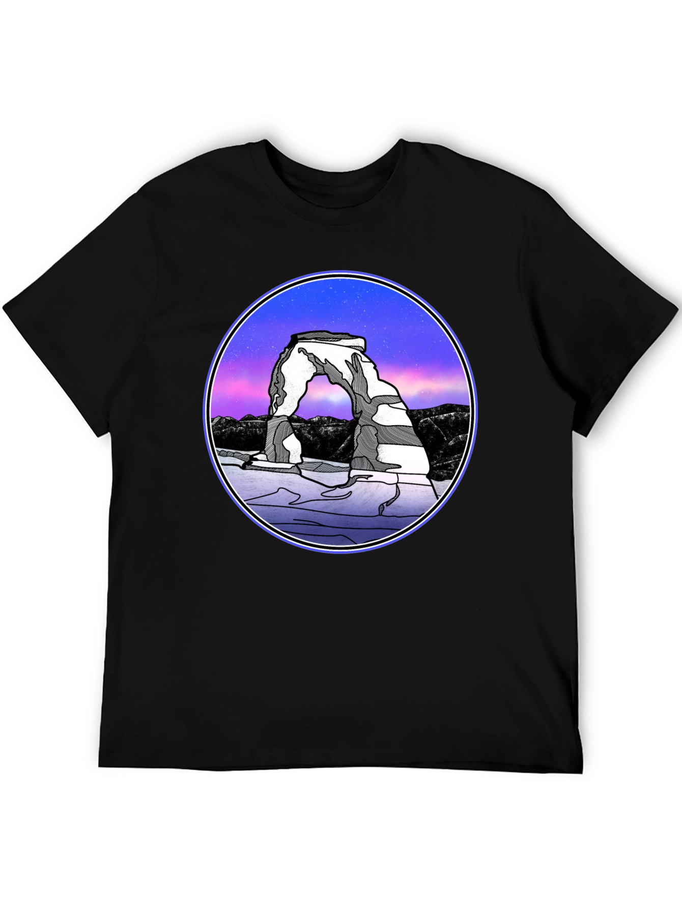 Arches National Park T-Shirt - Night Sky Design