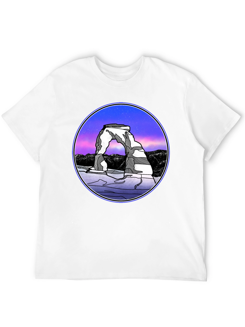 Arches National Park T-Shirt - Night Sky Design