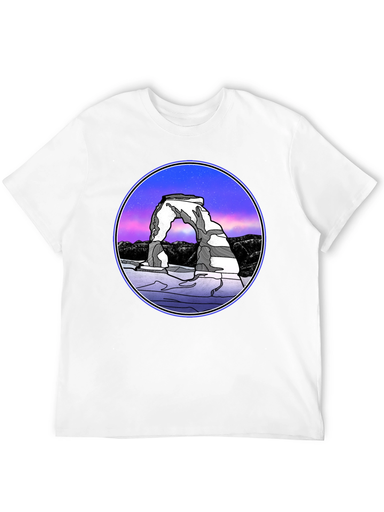 Arches National Park T-Shirt - Night Sky Design